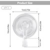 Pack of 4 Suction Cup Hooks Max 5 kg Suction