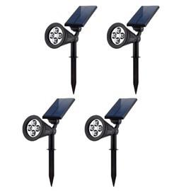 Smaly Garden Light, Solar (4 Pieces, Warm Color), Solar Charging, Automatic Illumination at Night, IP65, Waterproof, LED, Recessed Type, Outdoor, Security Countermeasure, Garden Lighting