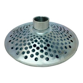 Gloxco 2" Skimmer Suction Strainer, Top Hole, Zinc Plated Steel (STR-SKTH200)