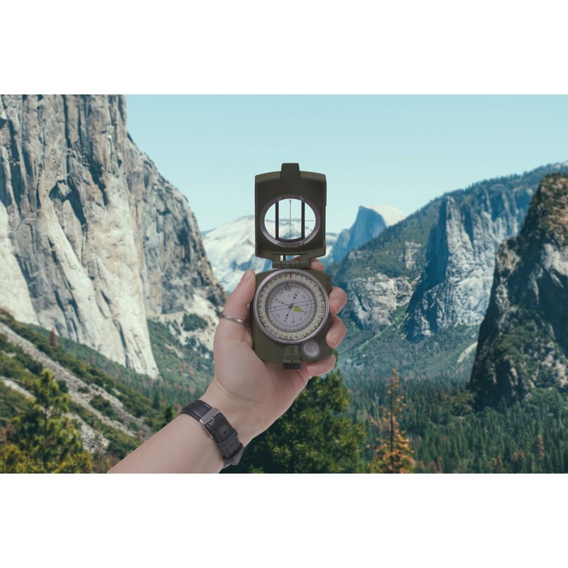 Praktica TCM01G Military Waterproof Shockproof Lensatic Prismatic Compass