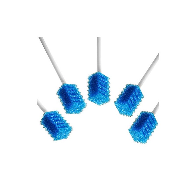 Oral Care Swabs Disposable- Blue 100 Counts