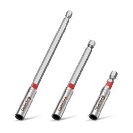ColumPRO 3-Stück Magnetisches Erweiterungsschlüsselhalter-Set, 60, 100, 150 mm Sechskantschaft aus S2-Stahl