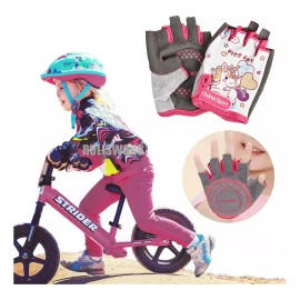 Ruliswong Niños Guante De Ciclismo De Medio Dedo Bicicleta De Montaña
