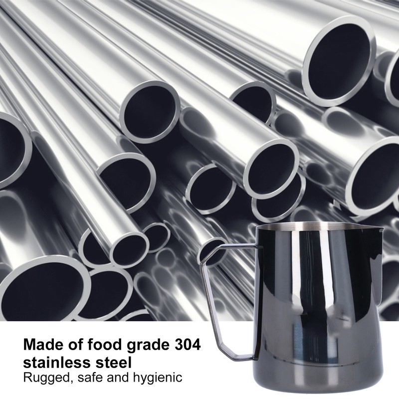 600ml Stainless Steel Coffee Pitcher Coffee Milk Frothing Cup Steaming