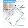 Tobegiga 4X Full Page Magnifier for Reading, Lightweight Rectangle Magnifier