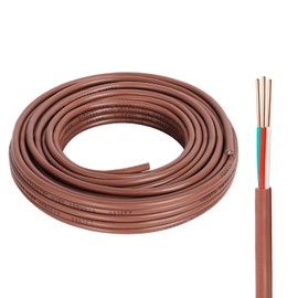 YDDECW Thermostat Wire - 18/3 30FT Solid Copper 18AWG 3 Conductor Power Circuit Cable for Heating & air Conditioning Equipment, doorbells and Other Indoor/Outdoor Low Voltage Applications Use