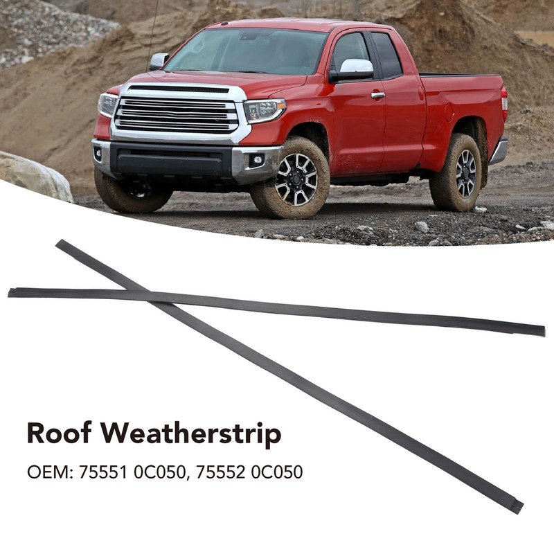 1 Pair Roof Molding Drip Weatherstrip 75551 0C050 Flexible Rubber