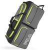 Fila 7-Pocket Large Rolling Duffel Bag, Grey/Lime, One Size