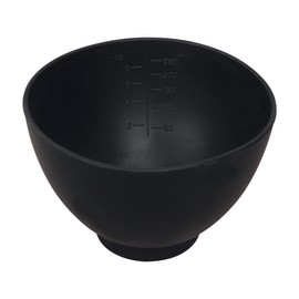 ForPro Professional Collection Silicone Mixing Bowl, Black, Flexible, Odorless, for Mixing Facials, Massage, Body & Other Products, 8 oz