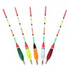 5PCS Multiple Color Balsa Wood Fishing Float Bobber Bite Indicator