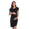 Soanhoo 3 in 1 Nursing Dress Maternity Nightgown Labor/Delivery Breastfeeding