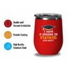 Graduation Red Edition Wine Tumbler 12oz - Deegree In Statistic