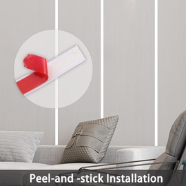 Coengwui Peel and Stick Wall Trim, Flexible Mirror Edging, Finish Molding for Ceiling Floor Tile Edge Furniture and Home Decoration (Matte White, 196.8" x 0.4")