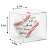 Acrylic Baseball Case for Display, UV Protected Baseball Display Cube,