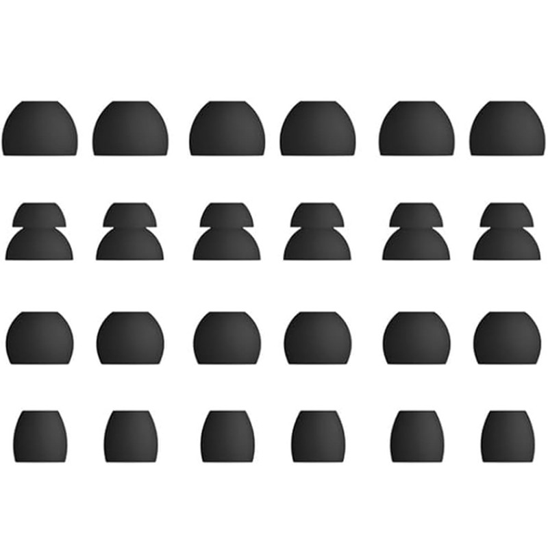 Rqker Eartips Compatible with Powerbeats Pro Earbuds, 12 Pairs S/M/L/D
