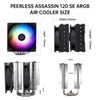 Thermalright Peerless Assassin 120 SE ARGB CPU Air Cooler, 6