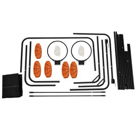 2 Player Arcade Basketball Game, Indoor Double Electronic Hoops shot Dual Shot Arcade Basketball Arcade Basketball Fun at Home 8 Game Modes W/ 5 Balls & LED Scoreboard and Timer & Inflation Needle