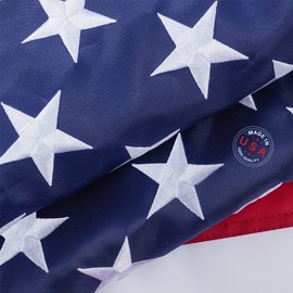 Homissor American Flag 3x5 for Outside US Flags 3x5 Feet Heavy Duty Outdoor USA 280D Nylon with Embroidered Stars, Sewn Stripes and Brass Grommets