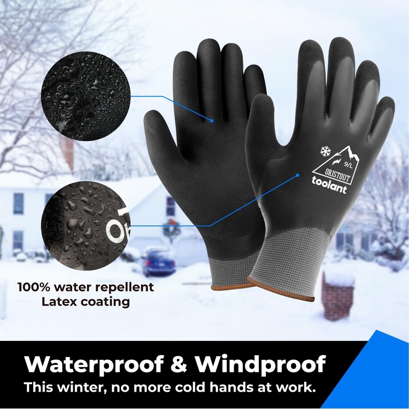 OriStout Work Gloves for Men Women, Touch Screen, Waterproof Gloves,