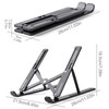 Adjustable Heat Dissipation Laptop Stand, 1 Count Plastic Foldable Laptop Desktop