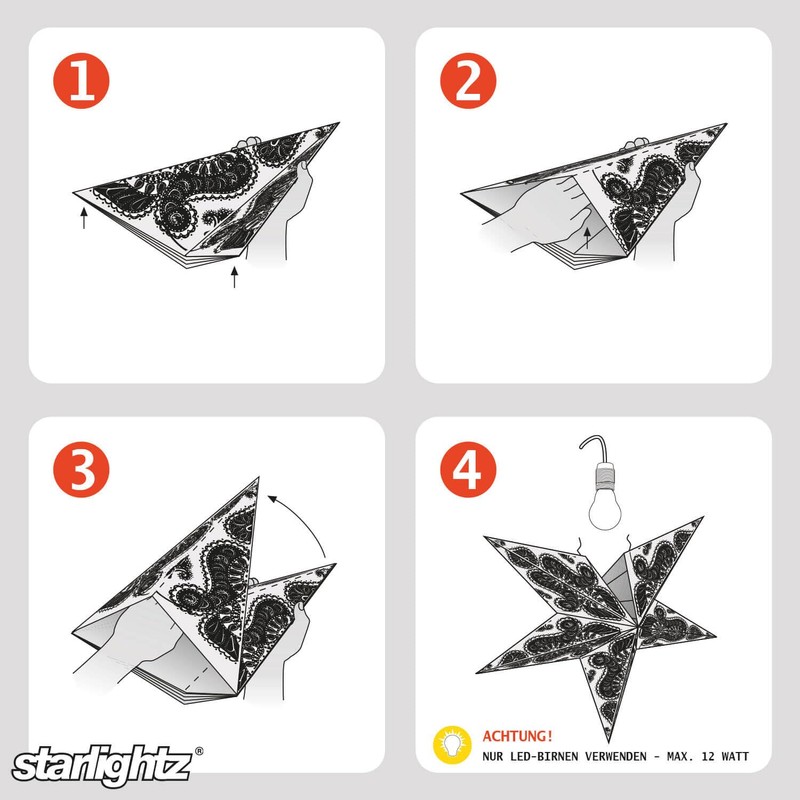 Earth Friendly Starlightz Papierlaterne Queen of Java