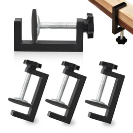 Table Clamp, 4 Pieces G Clamp Kit Clamping Range Screw Clamps Small Universal Holder Clamping Tools Clamps C-Clamp for Bedroom Kitchen Bathroom