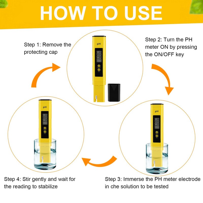 PH Meter, PH Value Meter, PH Meter with LCD Display,