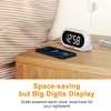 OCUBE LED Digital Alarm Clock with 5 Optional Alarm Sounds,