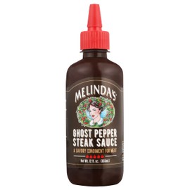 Melinda's Ghost Pepper Steak Sauce, Gluten Free, Abalone Free, 12 Ounce (Pack of 6)
