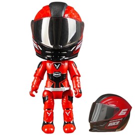 YGCHEN Motorcyclist Figures Transform Toy Motorcycle Helmets Deformed Toy Motorcycle Driver Action Figure Motorcycle Model Transformation Toy Children Gifts
