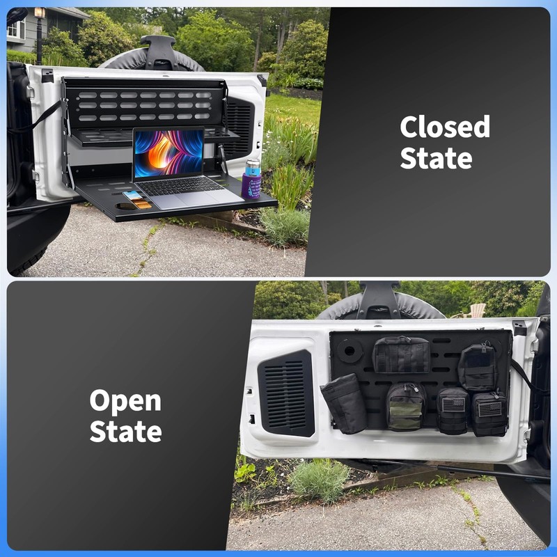 CXRCY Foldable Tailgate Table for '21-'24 Ford Bronco (2/4 Door)