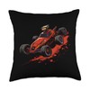 RC Racing Remote Control Car Apparel Enthusiasts Throw Pillow