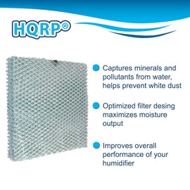 HQRP 2-Pack Humidifier Wick Filter Pads Compatible with Lennox WB212, General 570, Chippewa 220, Idylis A10W, Hamilton 12HF, Wait 5000 6000, Air King AK5500, BestAir BA3200G Humidifiers