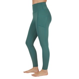 Yogalicious Squat Proof Fleece Lined High Waist Legging with Pockets for Women - Sage - Small