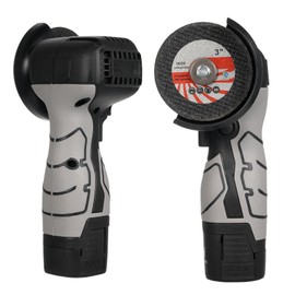 Cordless Angle Grinder 7000RPM Electric Grinding Tool Mini Grinder with 1Pcs 16.8V 2000mAh Battery and Cutting Blade for Cutting Polished Brick Wood Stone Steel