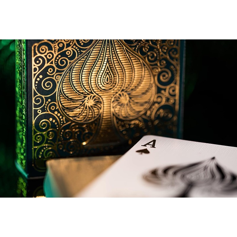 Bicycle Playing Cards 2 Deck Aureo Collector’s Bundle, Green Gold
