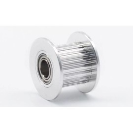 Unbranded/Generic 20T ∅3mm Bore 6mm GT2 Belt 20T Idler Pulley Aluminum W/Bearing for 3D Printer