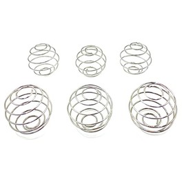 JIEPRO Stainless Steel Ball for Mixing Protein, 6 PCS Replacement Shaker Bottle Whisk Ball Milkshake Protein Wire Mixer Mixing 2.1 Inches