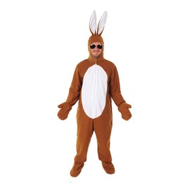 Sven Wilke/Fa. Feuerwerk-Planet Brown Open Rabbit Costume Sizes S/M, L/XL. XXL, XXXL Easter Carnival Hen Party Man Woman Adult, L-XL, brown