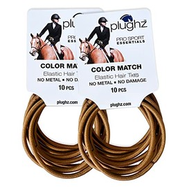 Plughz Color Match 20 Hair Ties (Light Brown)