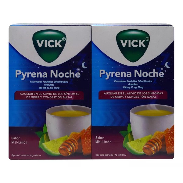Pyrena Noche Vick Pyrena Noche Sabor Miel-limón 2 Pak C/5