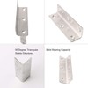 sourcing map 4pcs Angle Bracket Metal 80x20mm Corner Fastener L
