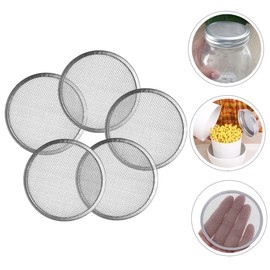 BESPORTBLE 20pcs Sprouting Lids Filter Mesh Covers for Jars for Home Sprouting and Germination Easy to Clean and Reusable