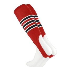 Baseball Stirrups Pattern D (Scarlet/Black/White, Large)