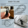 LIIMZII 2 Pcs Zipper Pulls, Metal Zip Pull Tabs Replacement,