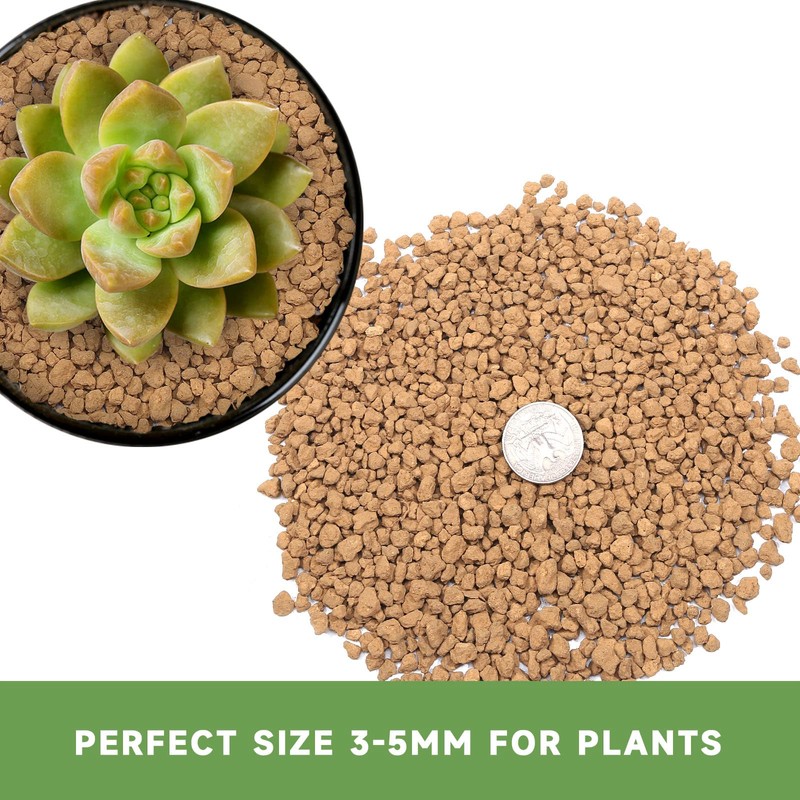 NOHOBE 5lb Hard Akadama Bonsai Soil 1/8-1/4 inch Small Grain