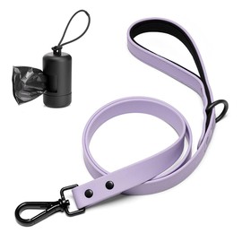 Mojo Pet Supply Hydro Waterproof Dog Leash 2.0 with Padded Comfort Handle and Poop Bag Dispenser | Waterproof and Odor Free | Heavy Duty Dog Leash | 4 Feet | Easy to Clean