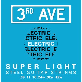 3rd Avenue Super Light Nickel Wound Electric Guitar Strings 9-42