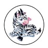 Unbranded 48 Cute Zebra!!  ENVELOPE SEALS LABELS STICKERS 1.2" ROUND