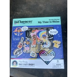 The Influencer Initiative My Time to Shine Wooden Play Set Pretend Time Age 3+